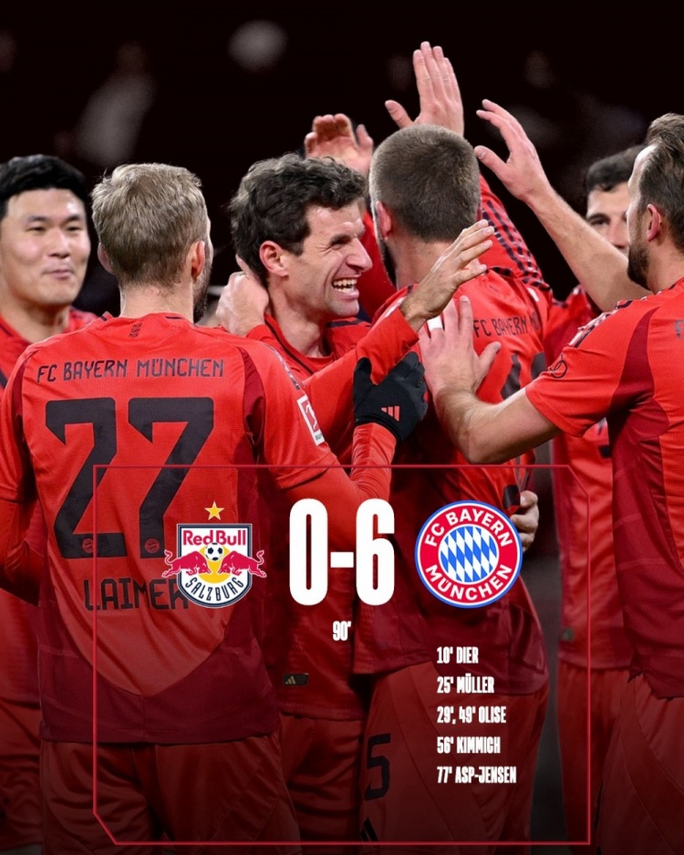 拜仁绝杀勒沃库森，马丁内利扛起全队